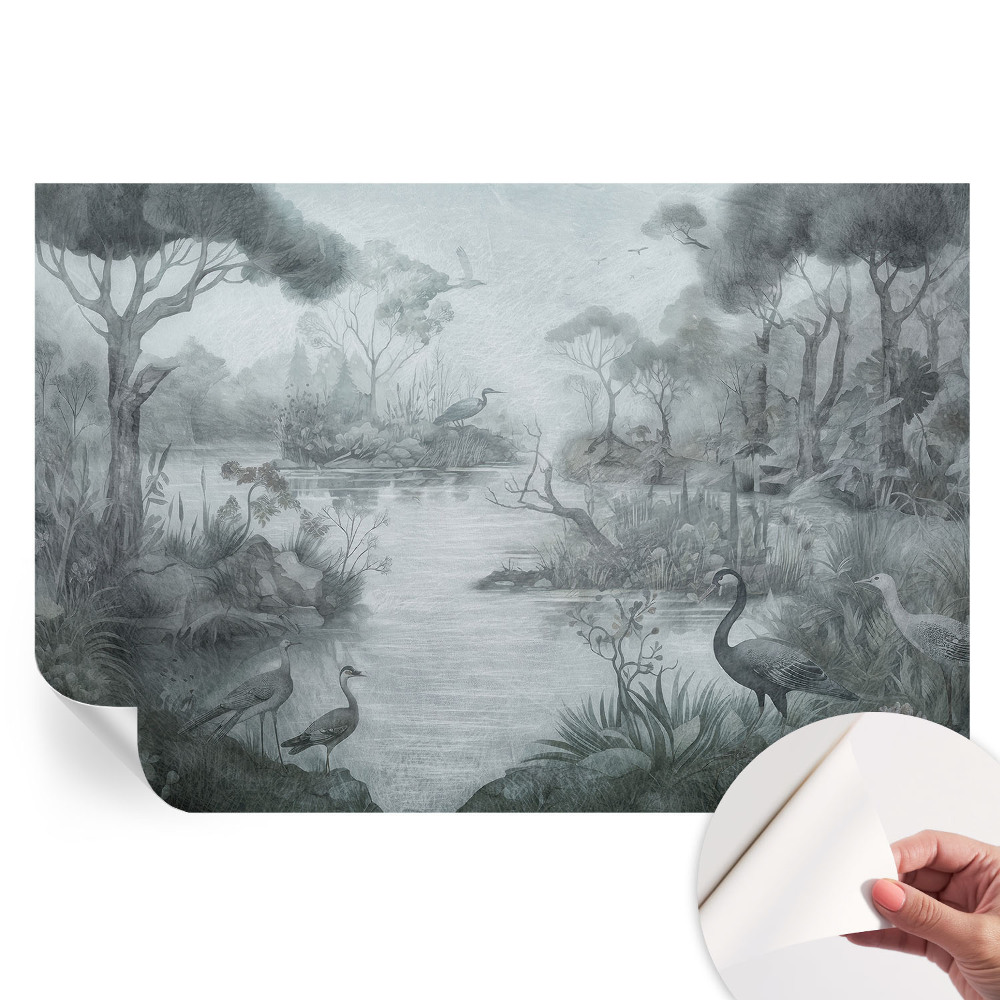 Papier peint photo autocollant pour chambre motif paysages naturels
