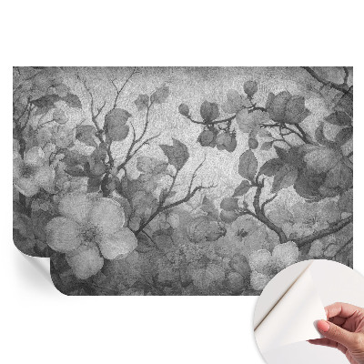 Papier peint photo autocollant branche de fleurs