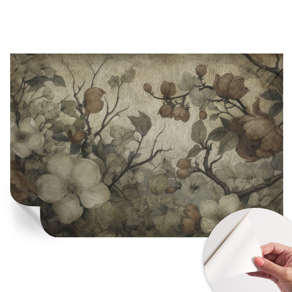 Papier peint photo moderne pour le salon beauté florale