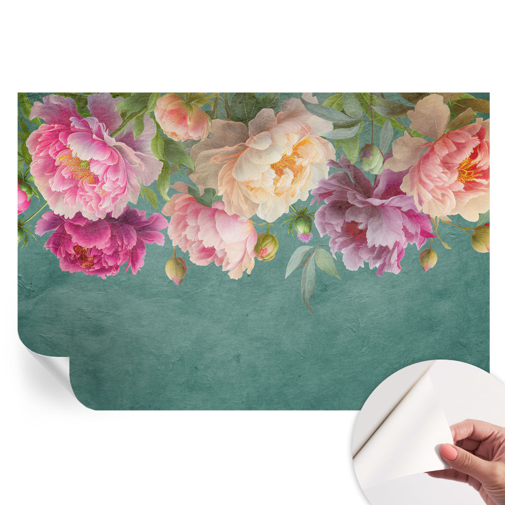 Papier peint autocollant élégance florale pour le salon