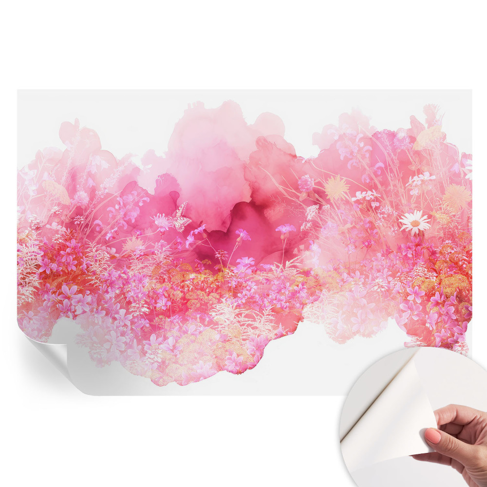 Papier peint photographique autocollant à motif floral