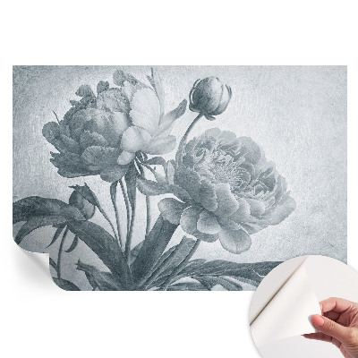 Papier peint photographique autocollant chic floral