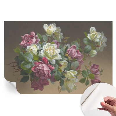 Papier peint photo moderne pour le salon élégance florale