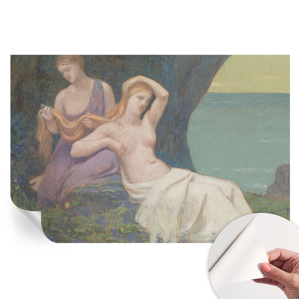 Papier peint photo moderne pour salon motif bord de mer
