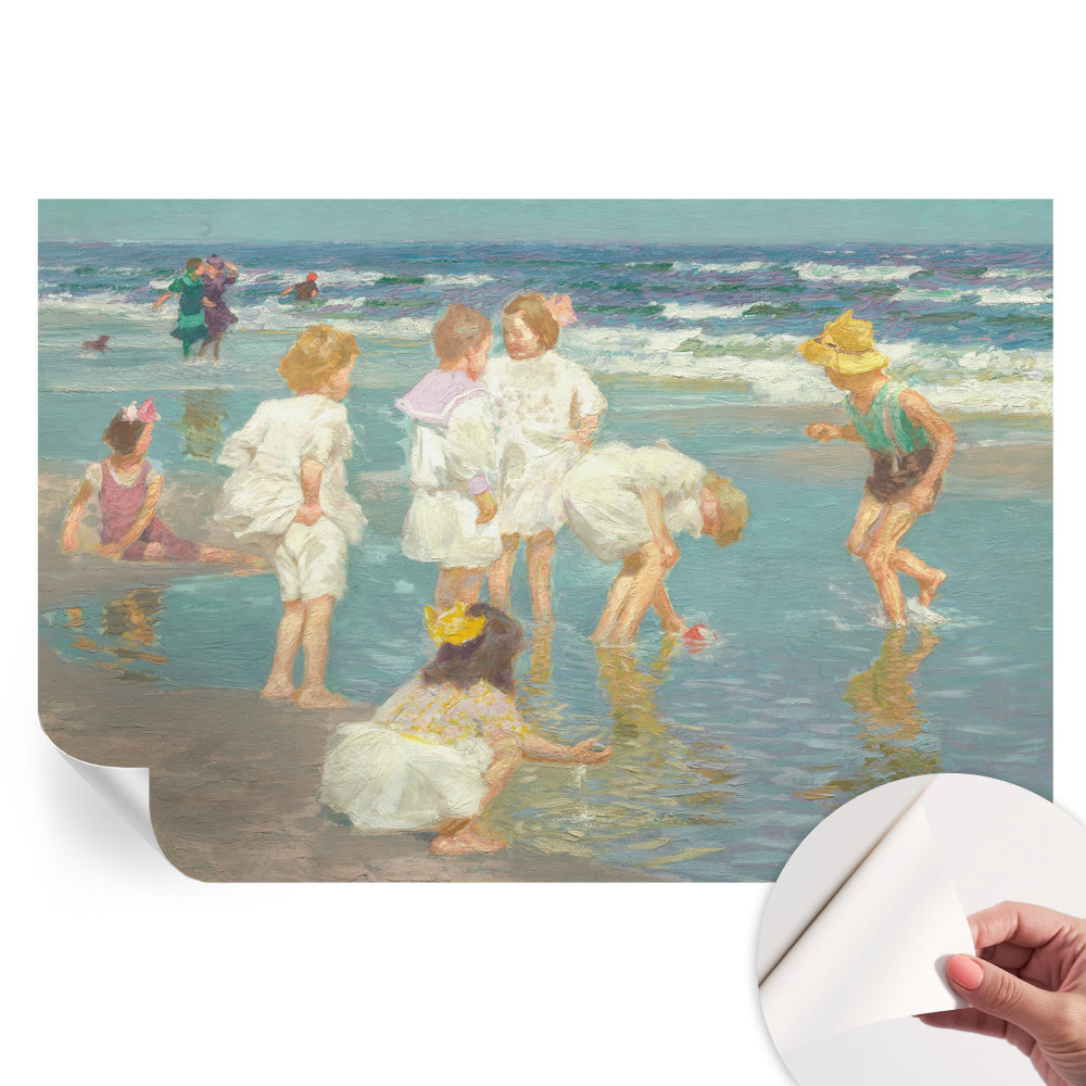 Papier peint photo moderne Enfance à la plage pour salon