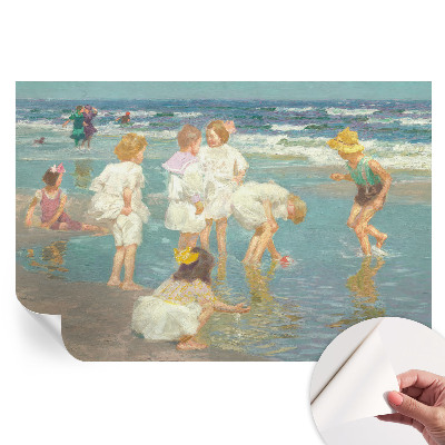 Papier peint photo moderne Enfance à la plage pour salon