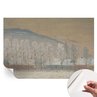 Papier peint autocollant pour salon Paysages d'hiver