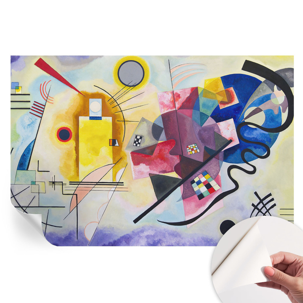 Papier peint photo autocollant abstraction colorée pour chambre