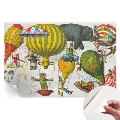 Papier peint photo moderne pour le salon voyage en ballon