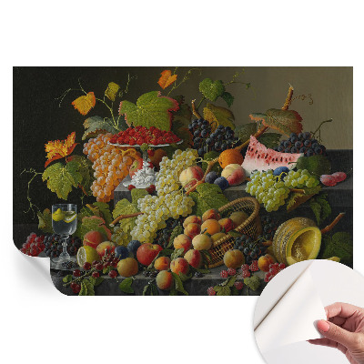 Papier peint photo autocollant pour la chambre Composition des fruits