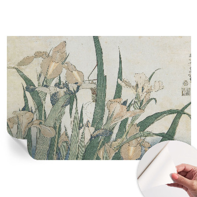 Papier peint autocollant Iris délicats pour salon