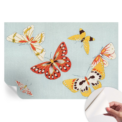 Papier peint photo moderne pour salon avec motif de papillons artistiques