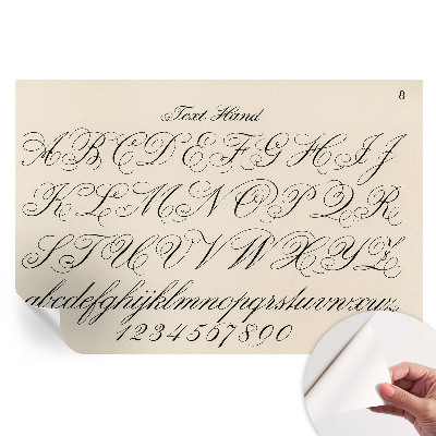 Papier peint photo moderne pour le salon Écriture calligraphique