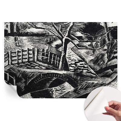 Papier peint photo moderne pour le salon Paysage architectural