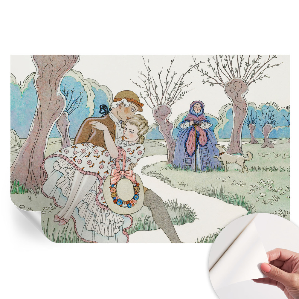 Fresque murale autocollante Scène romantique