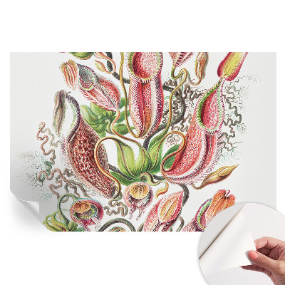 Papier peint autocollant pour salon motif feuilles de plantes