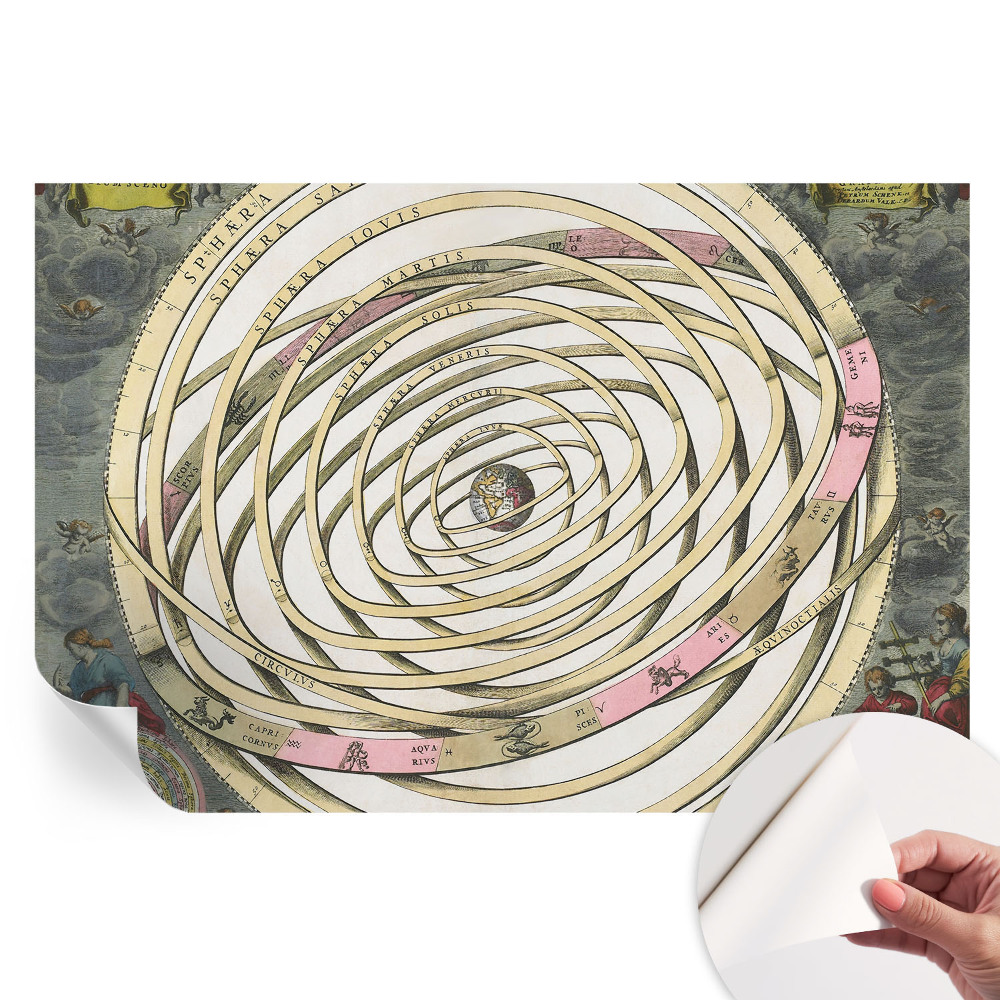 Papier peint autocollant motif spirale cosmique pour salon
