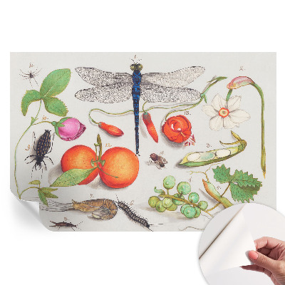 Papier peint photo autocollant pour chambre avec illustration de nature