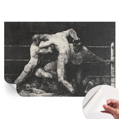 Papier peint photo moderne pour le salon Duel de boxeurs