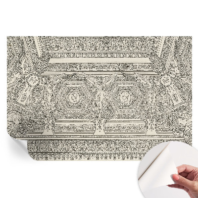 Papier peint photo autocollant pour la chambre Ornement classique