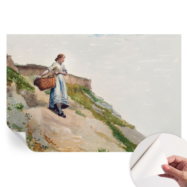 Papier peint photo moderne pour salon paysage féminin