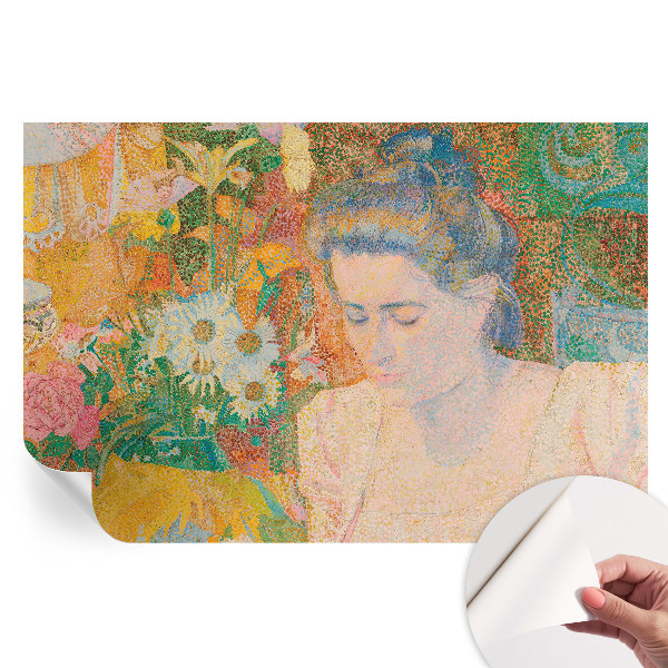 Papier peint photo autocollant Portrait floral pour chambre
