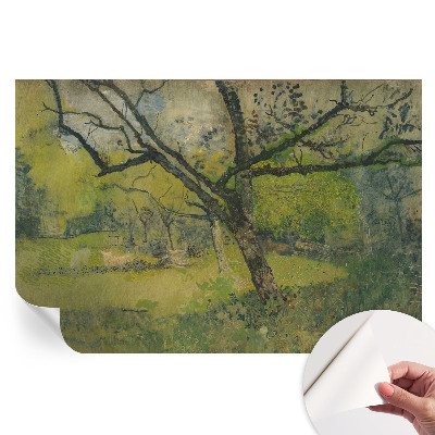 Papier peint autocollant paysage vert pour salon