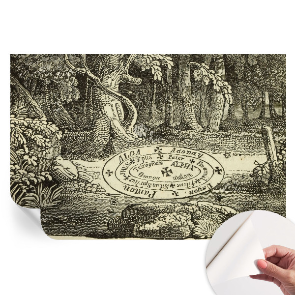 Papier peint photo moderne motif cercle magique pour salon