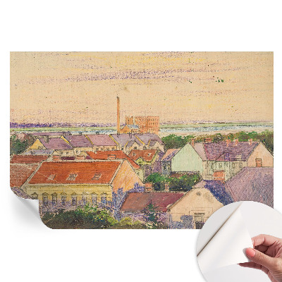 Papier peint autocollant pour le salon Toits urbains