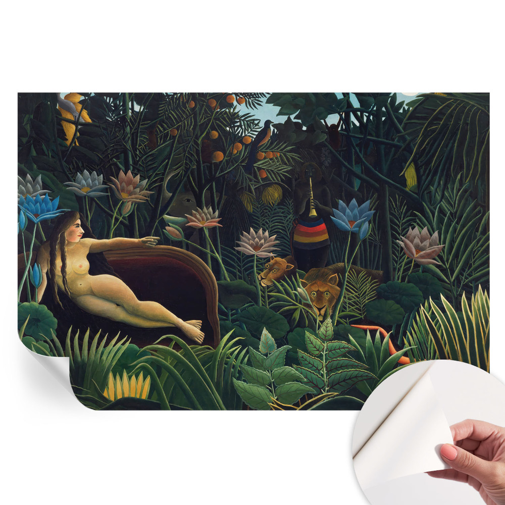 Papier peint autocollant jungle exotique pour salon