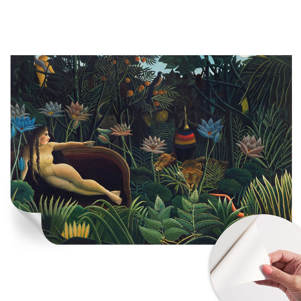 Papier peint autocollant jungle exotique pour salon