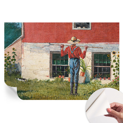 Papier peint autocollant pour le salon Scène de village