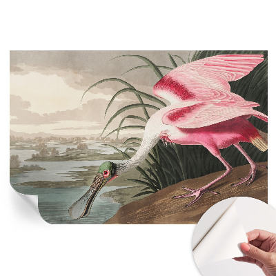 Papier peint photo autocollant pour chambre à motif oiseau exotique