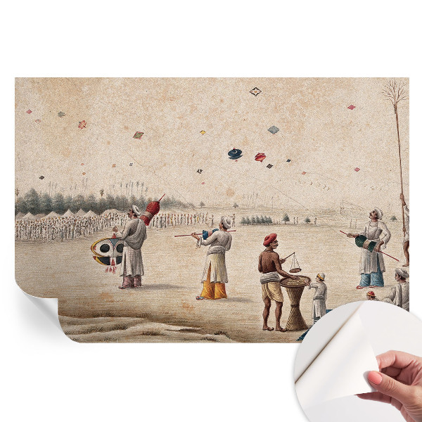 Papier peint photo moderne pour salon Cerfs-volants planants