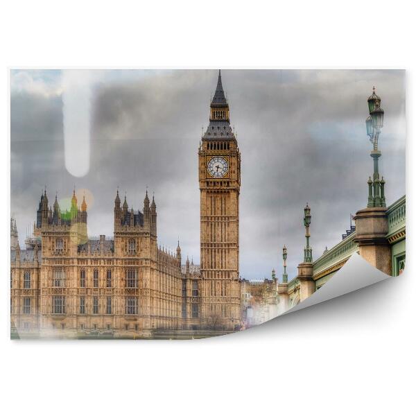 Papier peint Vintage big ben london parliament