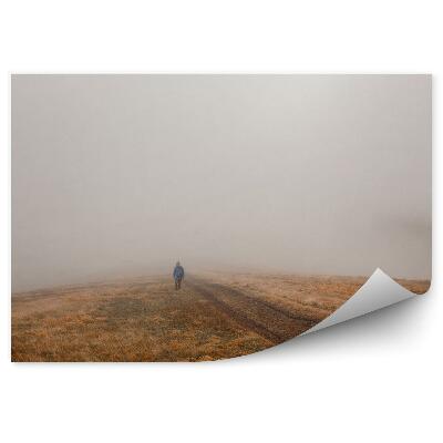 Papier peint Homme Dégageant Un Chemin Homme Brouillard