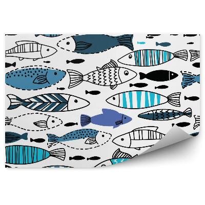 Papier peint panoramique Monde sous-marin de poissons