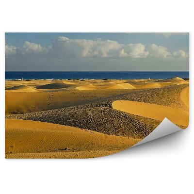 Papier peint Plage Îles Canaries Horizon Sable