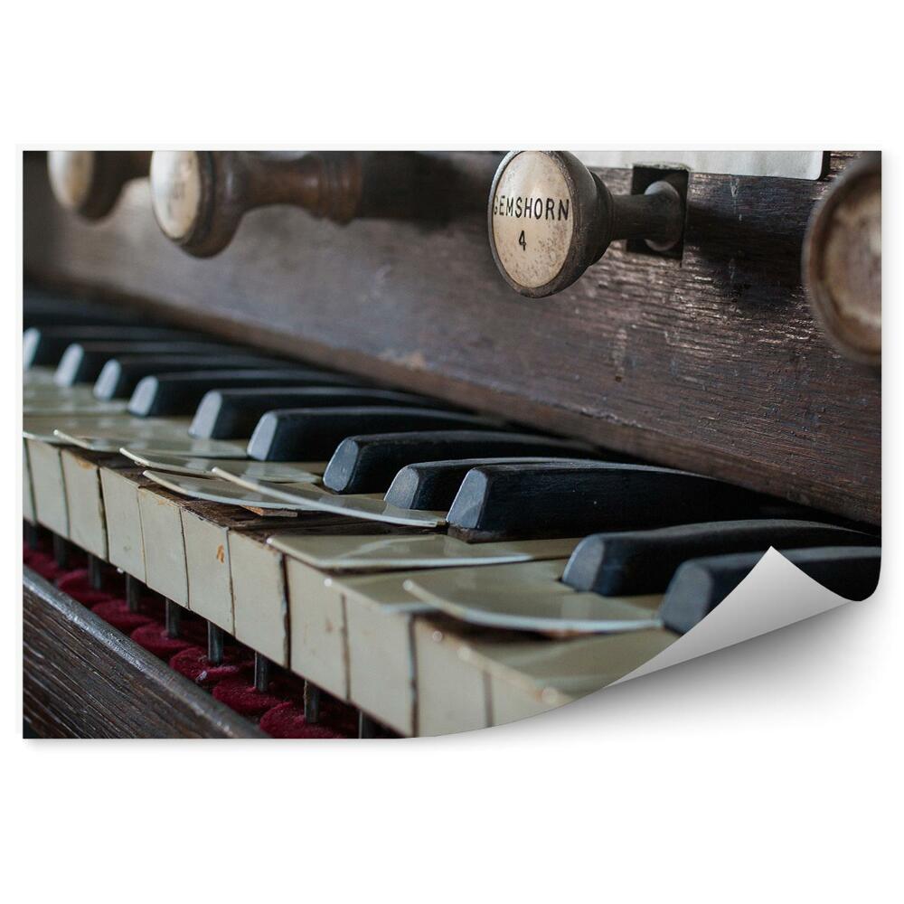 Papier peint Instrument d'église ancien Claviers