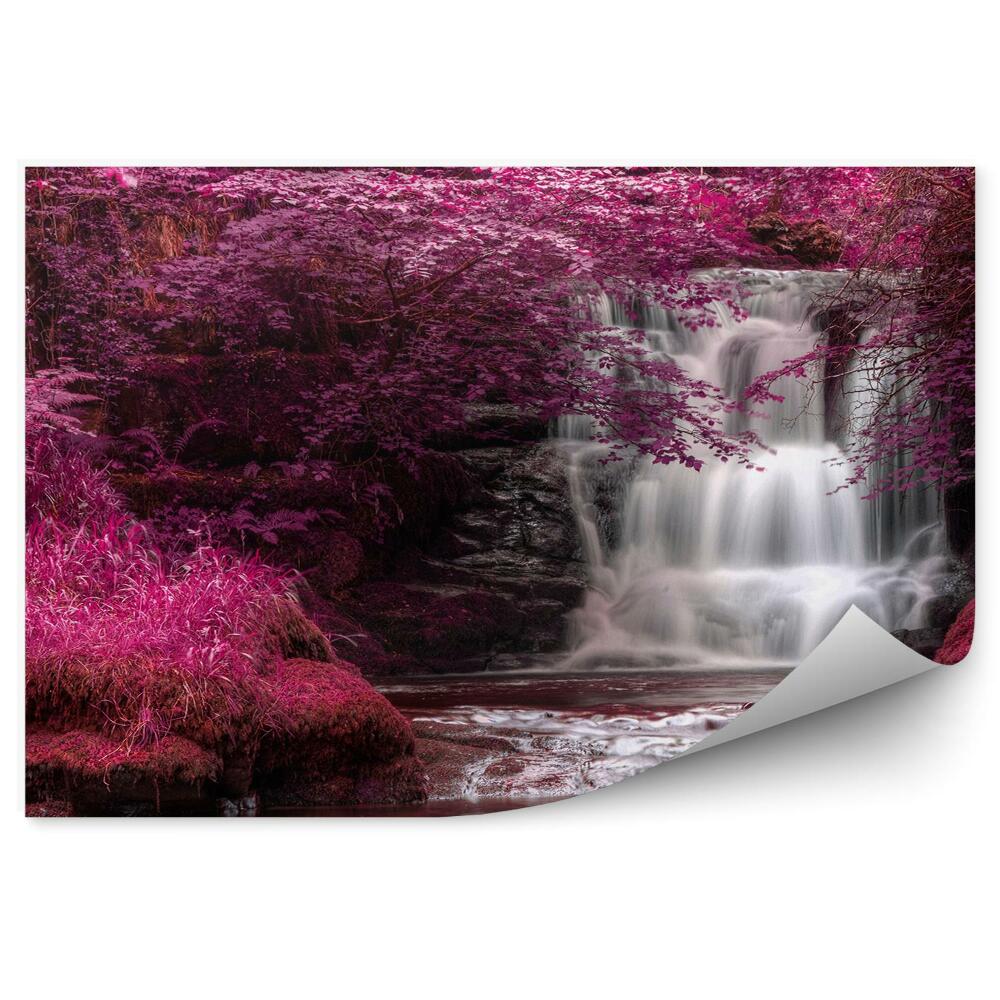 Papier peint Cascade surréaliste colorée Nature