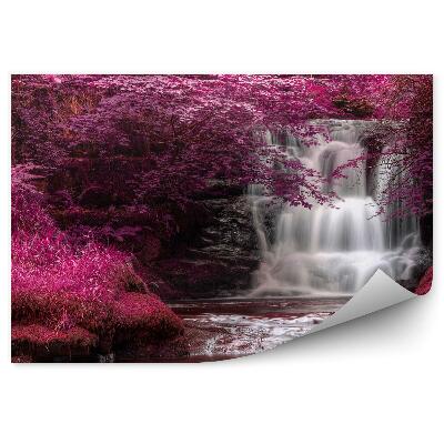 Papier peint Cascade surréaliste colorée Nature