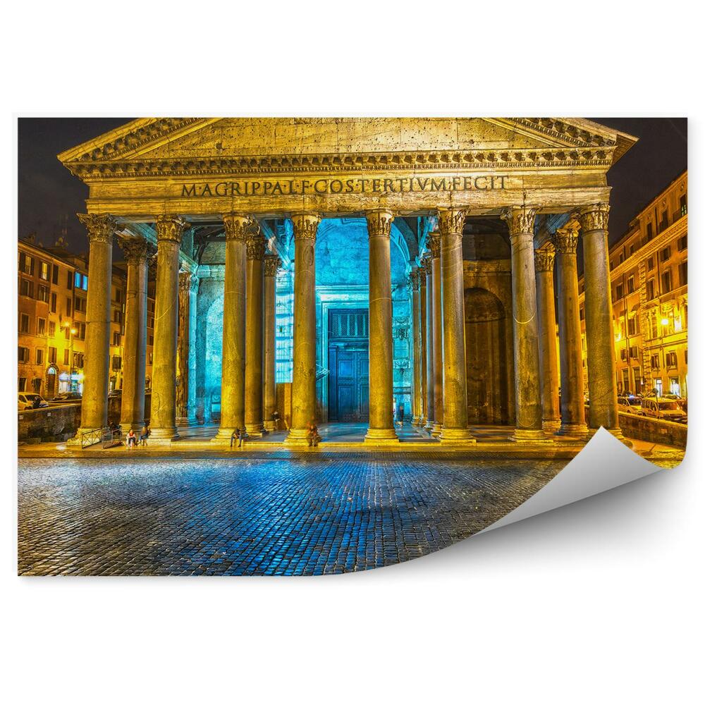Papier peint Panthéon Rome Bâtiment Monde Nuit