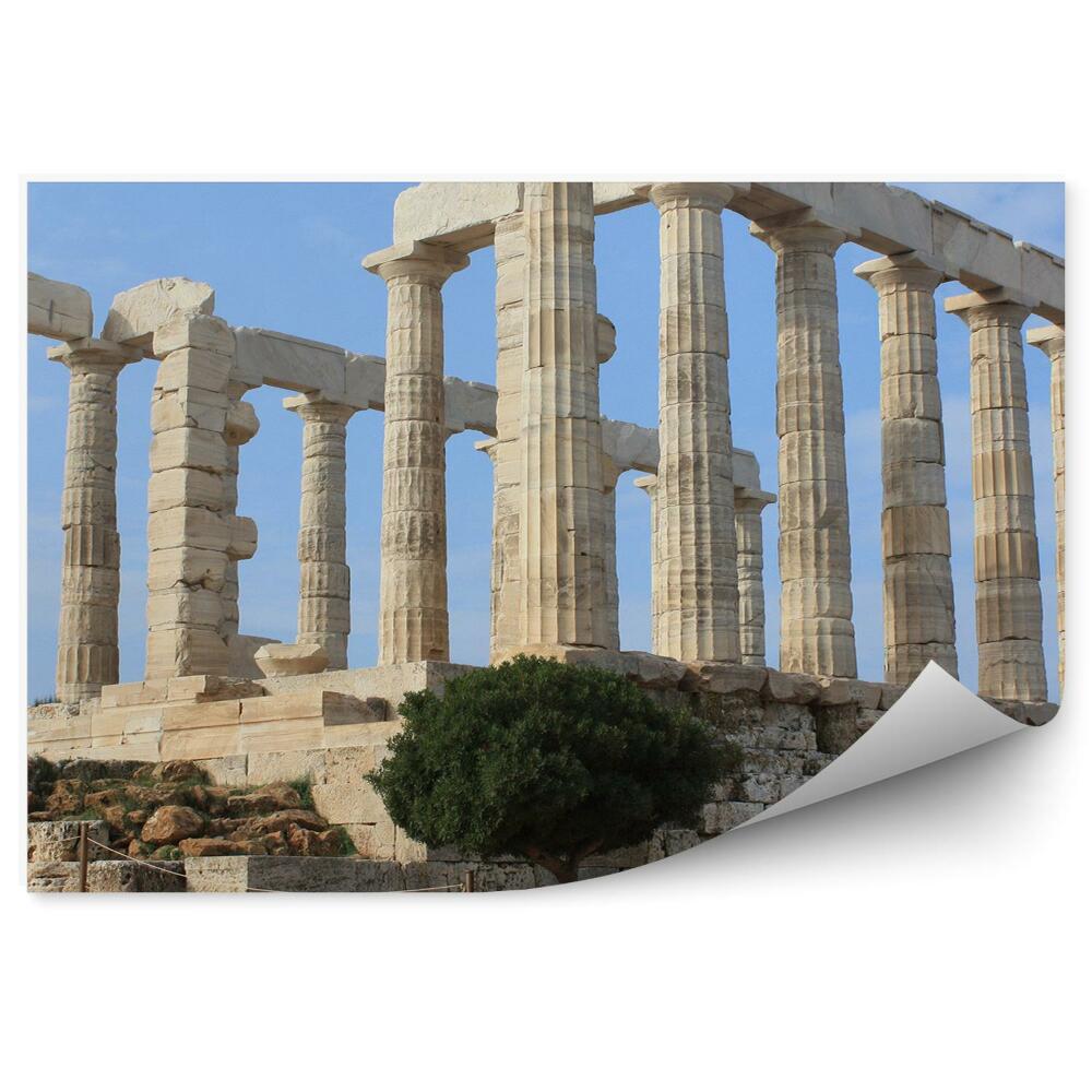 Papier peint Temple de Poséidon ruines antiques