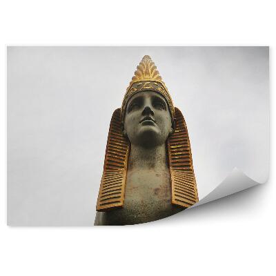 Papier peint Ancienne sculpture égyptienne du sphinx éléments en or