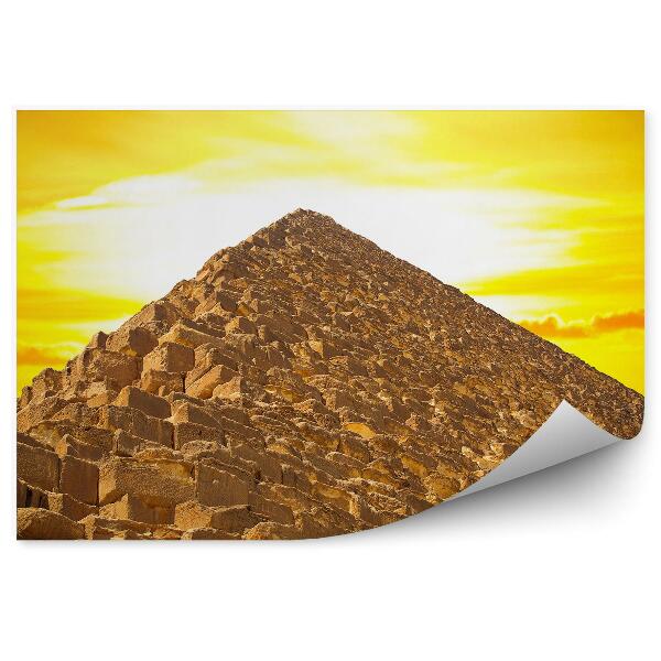 Papier peint Pyramide gros plan pierres soleil