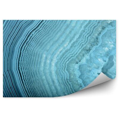 Tapisserie panoramique Vagues dans une texture bleu clair