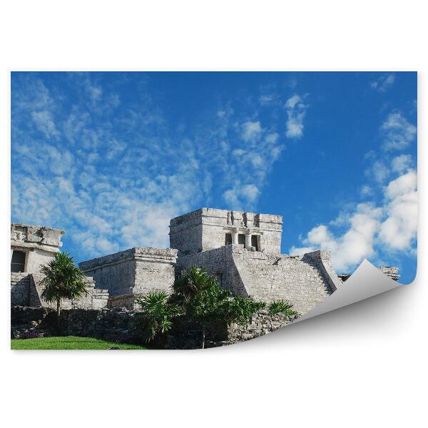 Papier peint Monument de ruines de Tulum au Mexique