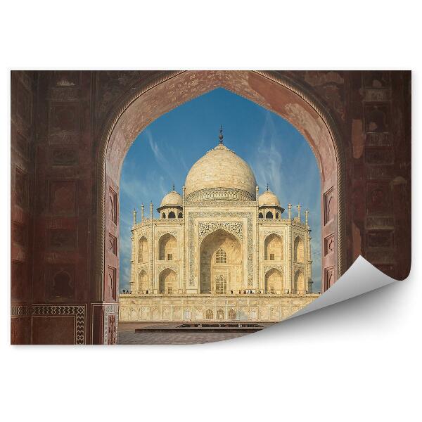 Papier peint Vue de l'arc du tunnel de Taj Mahal