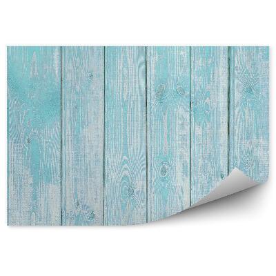 Papier peint Planches bleues décolorées