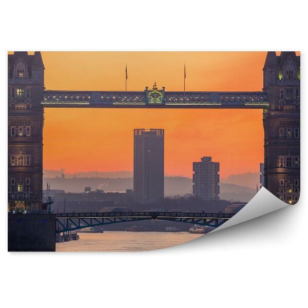 Papier peint Londres Angleterre tower bridge ville lever de soleil